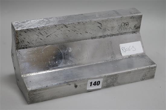 A solid aluminium twin overhead cam scale model Bugatti engine block casting